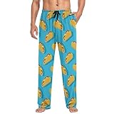 Jucciaco Taco Men's Pajama Pants Sleep Lounge Pants Pjs Bottoms with Pockets, S M L XL XXL