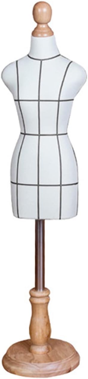 Mini Half Body Sewing Mannequin Dress Form with Solid Wood Base - Countertop Torso for Tailoring, Crafting & Display - Ideal for Fashion Designers & Seamstresses