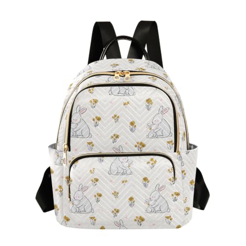 Petit sac à dos blanc pastel pour femme et fille en taille S style décontracté