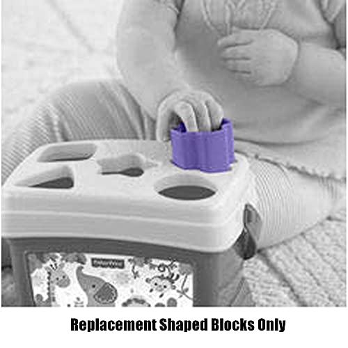 Image of Replacement Parts for Fisher-Price Baby's First Blocks Playset - FGP10 ~ Replacement Shaped Blocks ~ Triangle, Star, Square, Circle, Cross Shapes