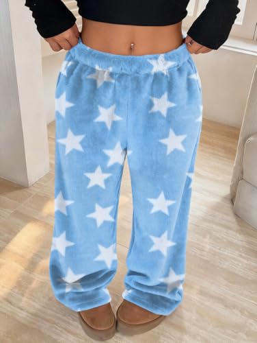 Image of Leopard Pants Women Therian Fuzzy Pajama Pants Y2k Cheetah Pants Grunge High Waisted Fluffy Pants