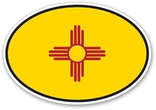 GT Graphics New Mexico State Flag Oval - 5