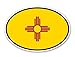 GT Graphics New Mexico State Flag Oval - 5