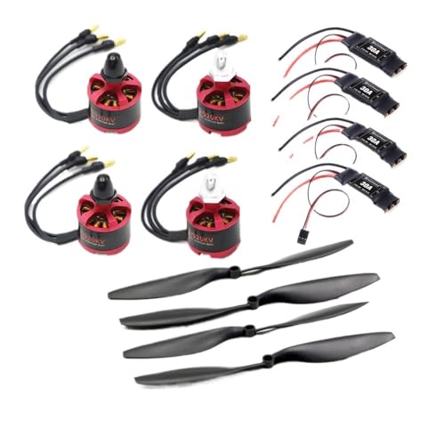 30A ブラシレス ESC、3.5mm コネクタ付き、2212 920KV CW CCW ブラシレスモーター、1045 プロペラ、F450 F550 S550 F550 マルチコプター用(4 x Motor Esc props)