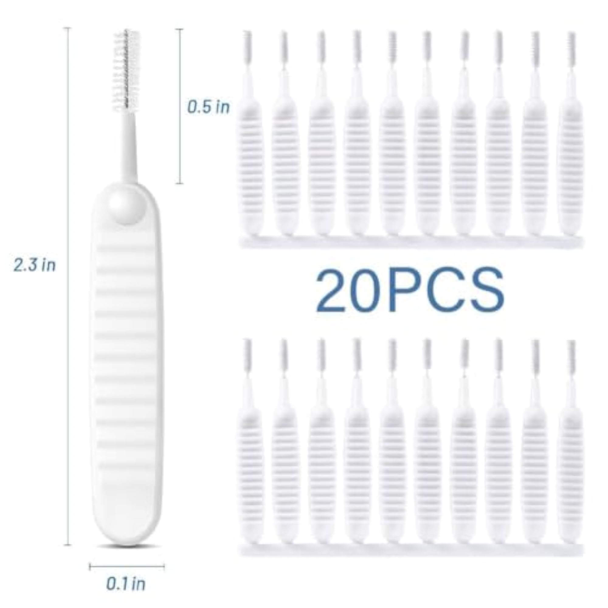 20 Pcs Shower Head Cleaning Brushes, Mini Gap Cleaning Brush Set