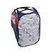 Smart Design Deluxe Mesh Pop Up Square Laundry Hamper w/ Side Pocket & Handles - VentilAir Fabric Collapsible Design - for Clothes & Laundry - Home - (Holds 2 Loads) (14 x 23 Inch) [Blue]