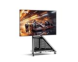 FITUEYES Design Soporte Gaming TV con Ruedas, Altura Ajustable