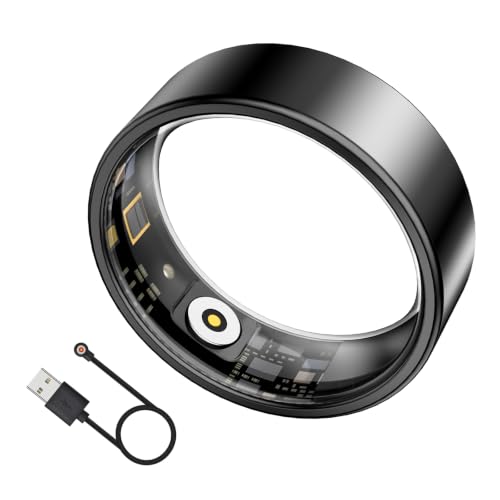 Image of Smart Ring Health Tracker, Smart Ring for Women, Health Ring with Heart Rate, Sleep Monitoring, Waterproof Fitness Ring with Long Battery Life (Black, 13)