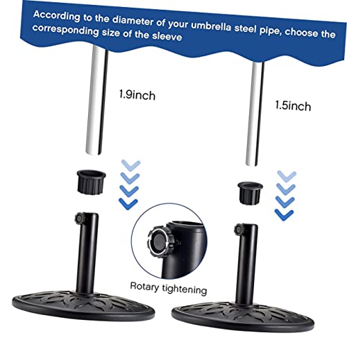 BUTIFULSIC 2 Sets Umbrella Base Bracket Patio Umbrellas Patio Umbrella Replacement Parts Umbrella Base Hole Caps Korean Camping Pan Decorative Pole Base Beach Umbrella Screw Plastic