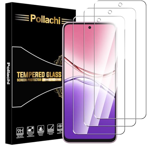 Pollachi [3 Piezas Protector de Pantalla para OPPO A5 Pro,Cristal Templado,9H Dureza Anti-Arañazos,Antihuellas,HD Transparente,Ultra Resistente