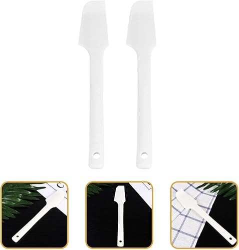 Miniatura 6 de 2 espátulas de silicona pequeñas espátulas de goma sin costuras, resistentes al calor, antiadherentes, raspadores flexibles para hornear, espátulas