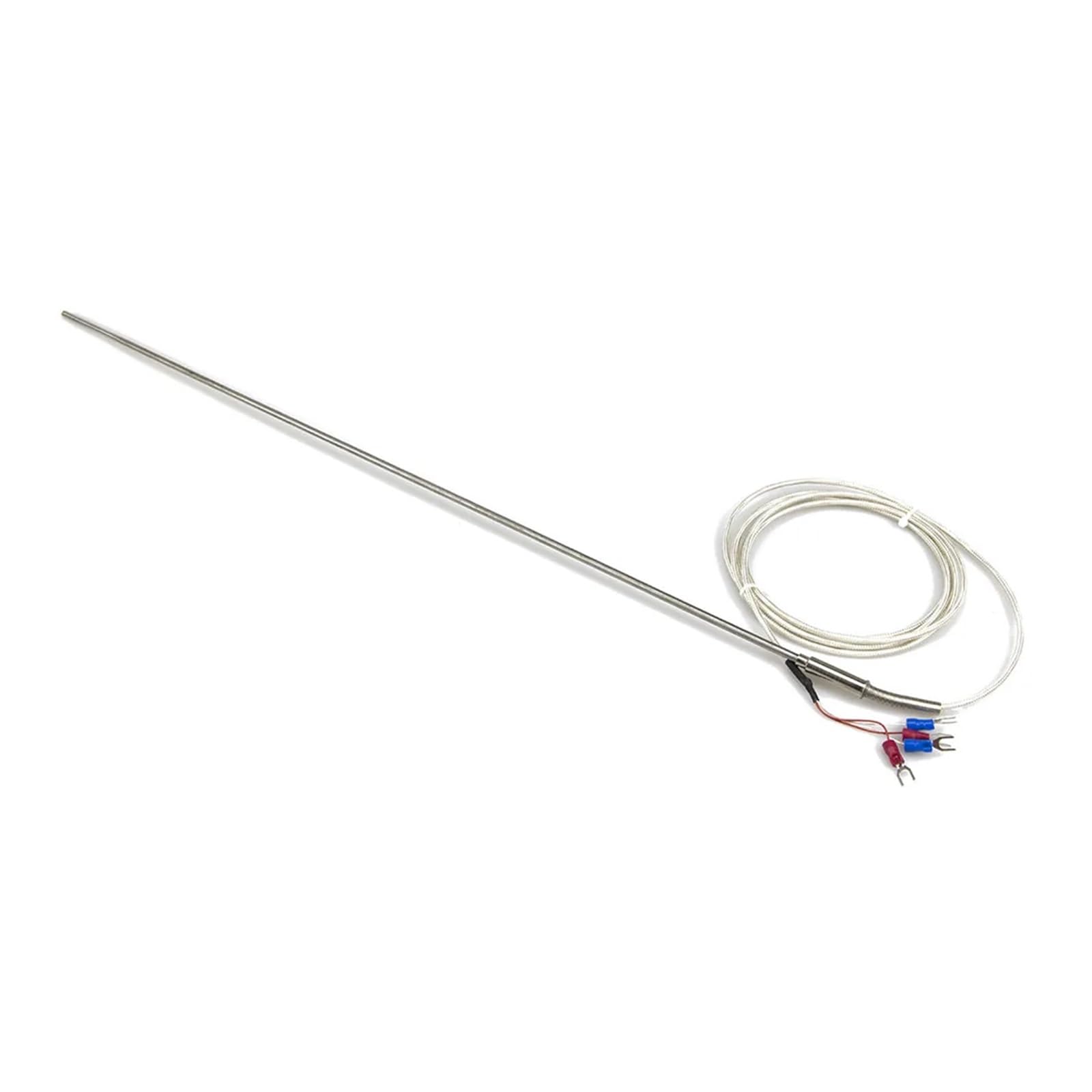 PT100 Typ 4 Drähte 2 m Kabel 500 mm 316L Edelstahl flexible Sonde ummantelter RTD-Temperatursensor(A 6mm diameter)