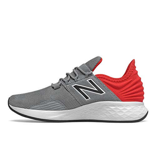 New Balance unisex child Fresh Foam Roav V1 Lace-up Running Shoe, Steel, 4.5 Big Kid US