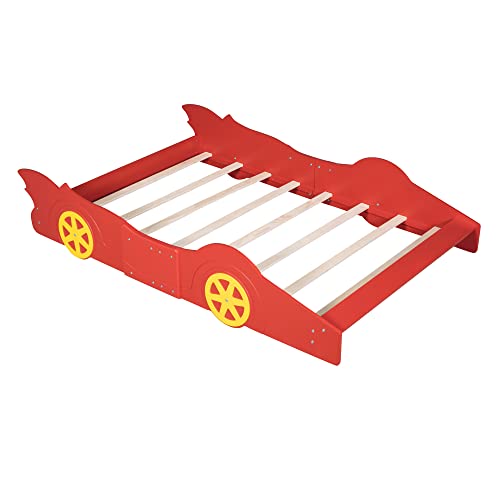 Red Car Bed For Toddler, Car Beds For Boys, Race Car Bed For Boys, Race Car Toddler Bed, Toddler Bed Frame For Boys, Racecar Bed For Kids, Kids Platform Bed, Car Toddler Bed, Floor Bed Frame For Kids #TOP5
