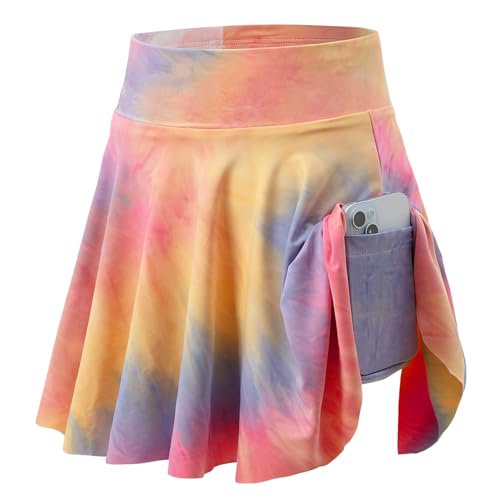 Jupes de tennis avec shorts évite les frottements pour le sport fille