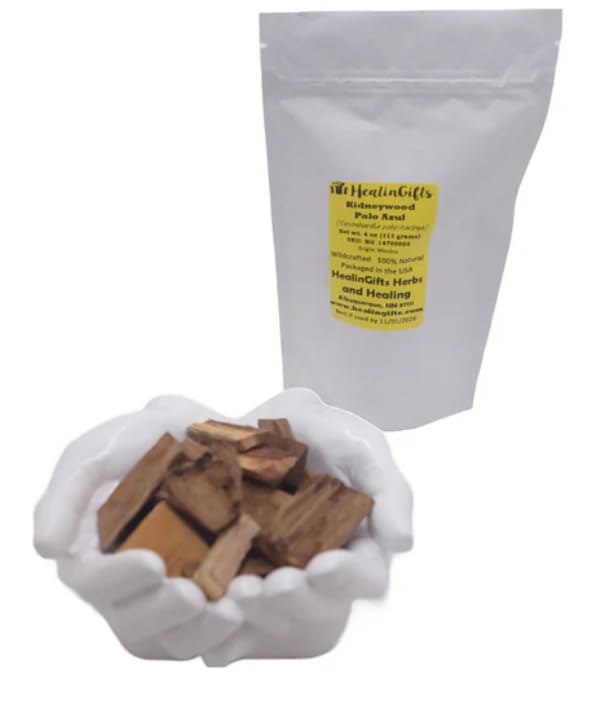 Healingifts Herbs and Healing - Té diurético Kidneywood, chips de madera dura de Palo Azul, Palo Dulce