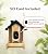 Sensforge Smart AI Bird Feeder Camera, 2.5K HD Live View, Solar-Powered Wooden Outdoor Feeder with AI Recognition, Weatherproof, App Notifications - Ideal for Bird Lovers, Parents & Kids
