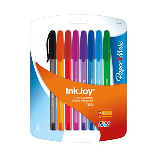 Paper Mate Inkjoy 100St Ballpoint Pen, Medium, Fashion Colors, 8-Count (1819566) #TOP9