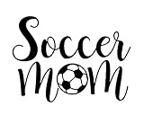 Soccer Mom Decal Vinyl Sticker|Cars Trucks Vans Walls Laptop| Black |5.5 x 4.0 in|DUC410