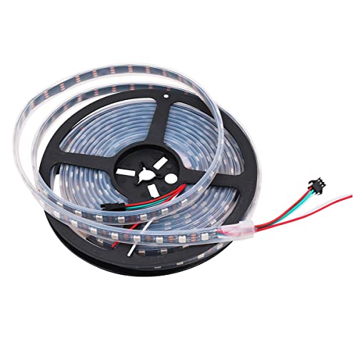 Hsthe Sea 5 Meter WS2812B 300LEDS RGB LED Strip Lights Pixels Addressable Individulally Dream Color Chasing DC5V Digital Programmable