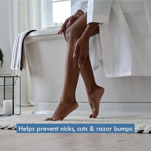 Aveeno Positively Smooth Moisturizing Shave Gel with Soy, Aloe & Vitamin E helps Prevent Nicks, Cuts & Razor Bumps, Creamy Shave Gel for a Close, Smooth Shave, Lightly Fragranced, 7 oz, 6 Pack - Image 5