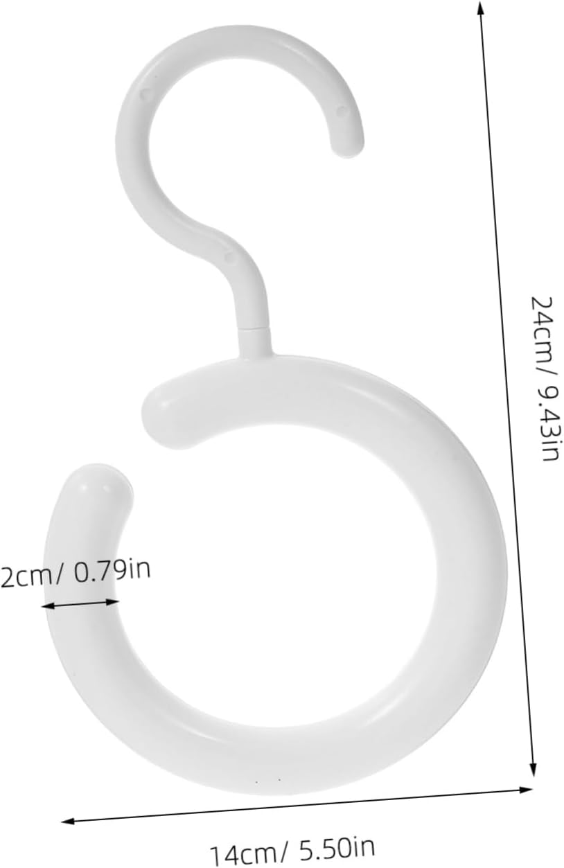 10pcs Round Scarf Hanger Hooks for Closet Home Storage Organizer