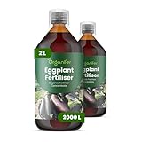 Concime liquido organico 2x1L per Melanzana – foglie sane e radici forti – Organifer