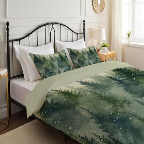 Housse de couette en forêt de pins avec impression haute définition - 5