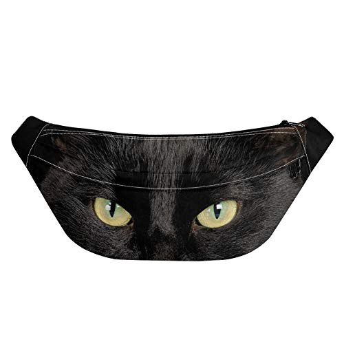 Coloranimal Sac banane en toile pour femme et homme Motif chats noirs Cover
