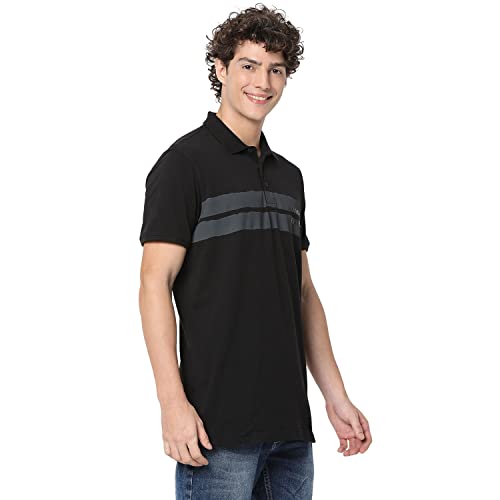 Image of Spykar Men's Printed Slim Fit T-Shirt