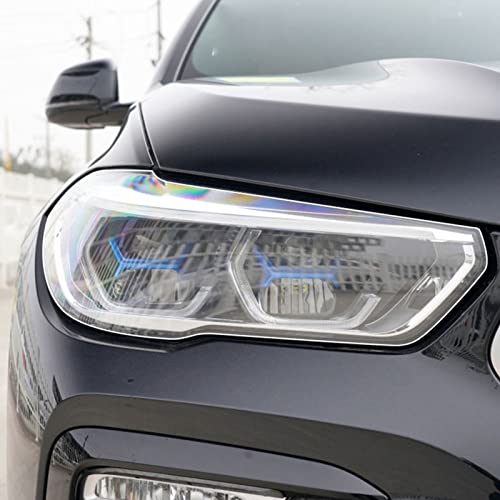 MURPWDZ 2 Stuks Auto Koplamp Beschermfolie Vinyl Bescherming Transparant Tpu Decal Sticker, Fit Voor Bmw X6 G06 2020-Present Accessoires - Image 4