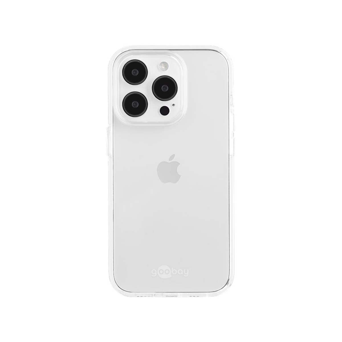 goobay 61344 iPhone Case Compatible with Apple 14 Pro Max/Camera Protection & Screen Protector/Shockproof/Transparent Case