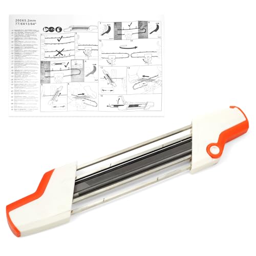 YIYANTO 5605 750 4305 2 in 1 Chainsaw Chain Sharpener Compatible with Stihl Chainsaw 3/8 Standard Pitch Chain Diameter 5.2mm Filing Guide Easy File Sharpening Tool Replace 56057504305