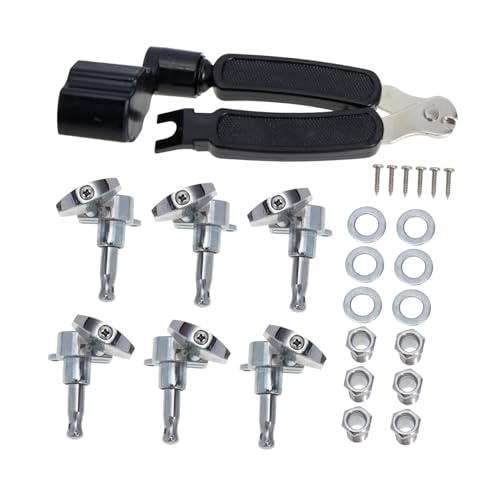 BESTonZON Guitar String Winders Full-enclosed Guitar String Winder for Electric Guitars and Ukuleles Quick Maintenance Tool