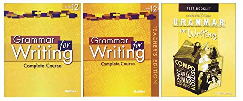 Grammar for Writing Student Book with Teacher's Edition with Test ...