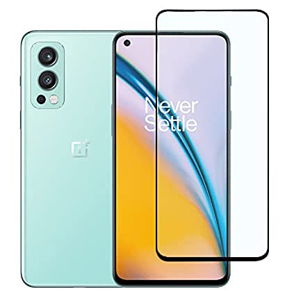 Image of VZZR?'s D+ / 11D Tempered Glass for OnePlus Nord 2 5G - Edge to Edge, 9H, 2.5D, 0.3mm, Full Glue, Full HD, Cover /Case Friendly Anti Scratch Screen Protector Guard with Easy Installation Kit