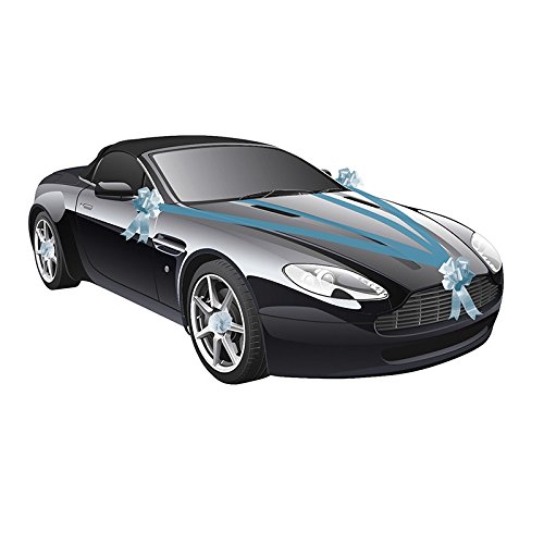 Chaks Car Decoration Kit 5 Pieces, Turquoise Blue