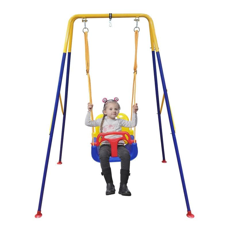 Toddler Swing Set, Baby Swing for Indoor Outdoor Play, Sturdy Saf...