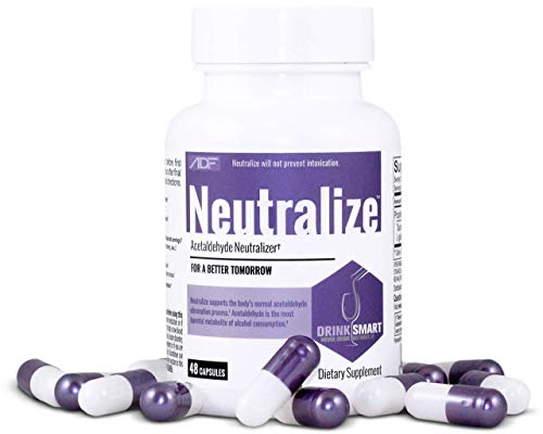 Neutralize Supports Alcohol Metabolism and Acetaldehyde Elimination / Feel Better The Next Day / 48 Capsules