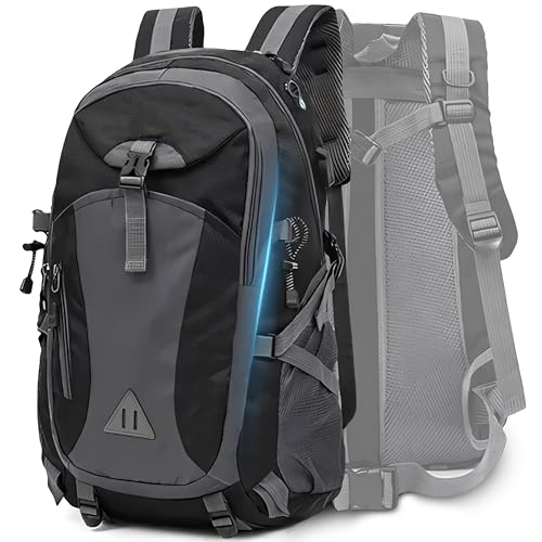 Retoo Wanderrucksack 40L Multifunktionsrucksack 7 Taschen Wasserdichter Rucksack Trekkingrucksack Reiserucksack