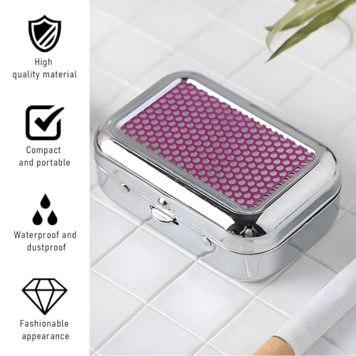 Image of Mini Portable Ashtrays, Metal Pocket Dustproof Car Ash Tray with Lid, Compact Square Windproof Car Cigar Ashtrays, Decorative Cigarette Snuffers Ashtray for Car Home Office (Purple)
