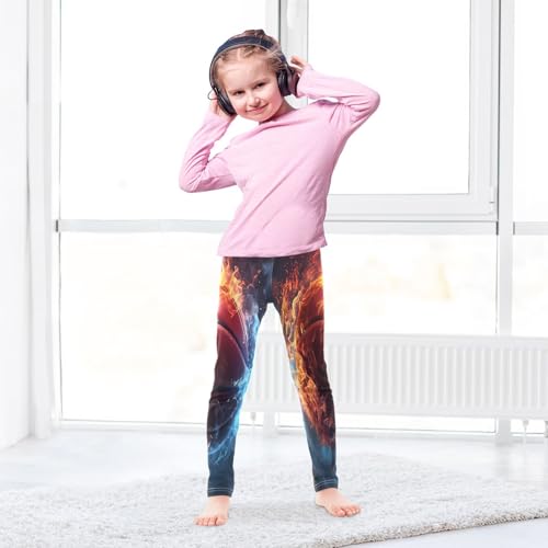 Toddler Girls Leggings Printed Yoga Pants Leggings Fire Basket for Kids4