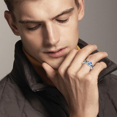 Mens Class Ring high school Ring band class ring for men college graduation gift sterling silver 10k 14k 18k gold Mens Class Ring Band class ring for men high school 20254