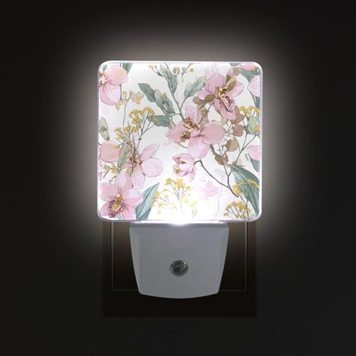 Luz Nocturna Sensor con Diseño de Flores Orquídea miniatura 2