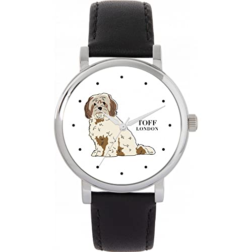 Montre Cavachon pour femme avec cadran beige et marron boîtier chic de 38mm