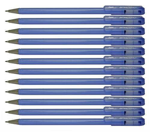 Stylo à bille Pentel BK77AB noir lot de 12 écriture fine antibactérien européen