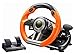 WYJW Volante per PC Gioco Gioco per Computer Simulazione del Volante Simulazione di Corse Auto della Scuola Guida con Pedali e Piastra di Trasmissione per PC/PS3/PS4