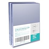 Binditek 200 Pack 10 Mil PVC Binding Report Covers, 8.5 x 11 Inches, Letter Size, Square Corners, Un-Punched, Office Supplies