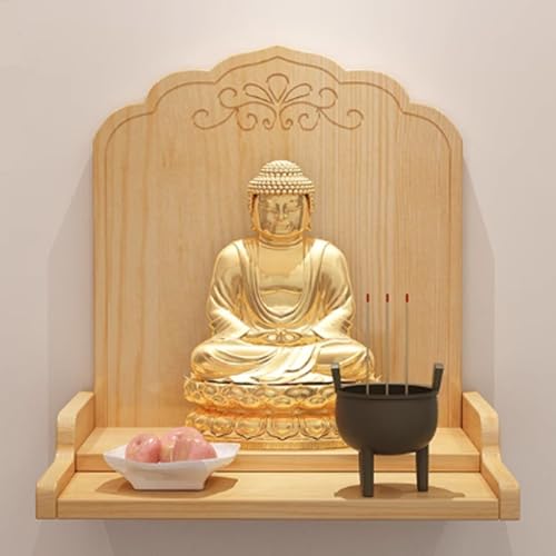 Présentoir de table Fengshui pour statue Guanyin, autel de Pooja et encens d'hommage