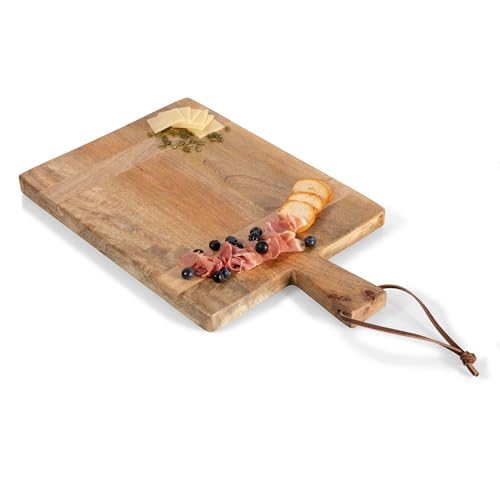 Tabla para picar rectangular Ravi de madera de mango marca Picnic Time miniatura 3